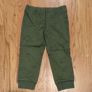 Carter's Olive Green Dino Leggings
